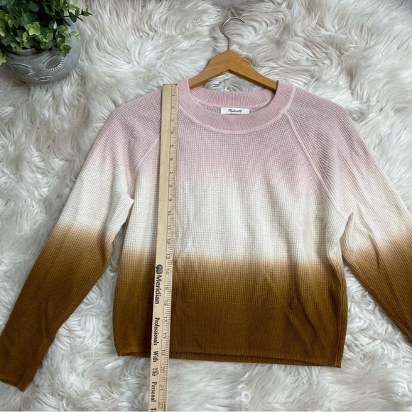 Madewell Dip-Dye‎ Cashmere Shrunken Sweatshirt - Picture 4 of 8